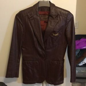 Aigner size 10 leather jacket FLAWLESS